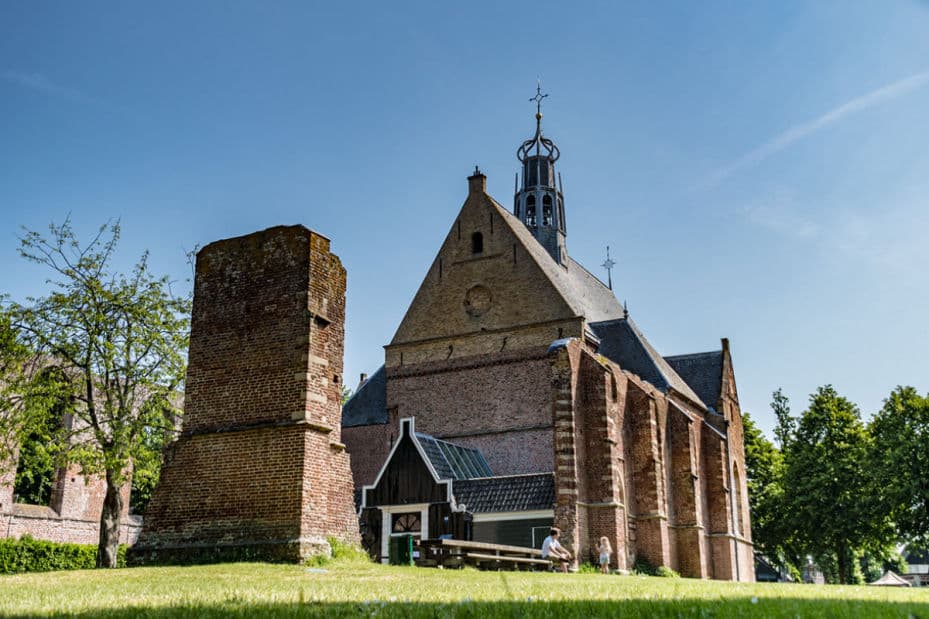 The historic Ruïnekerk in nearby Bergen